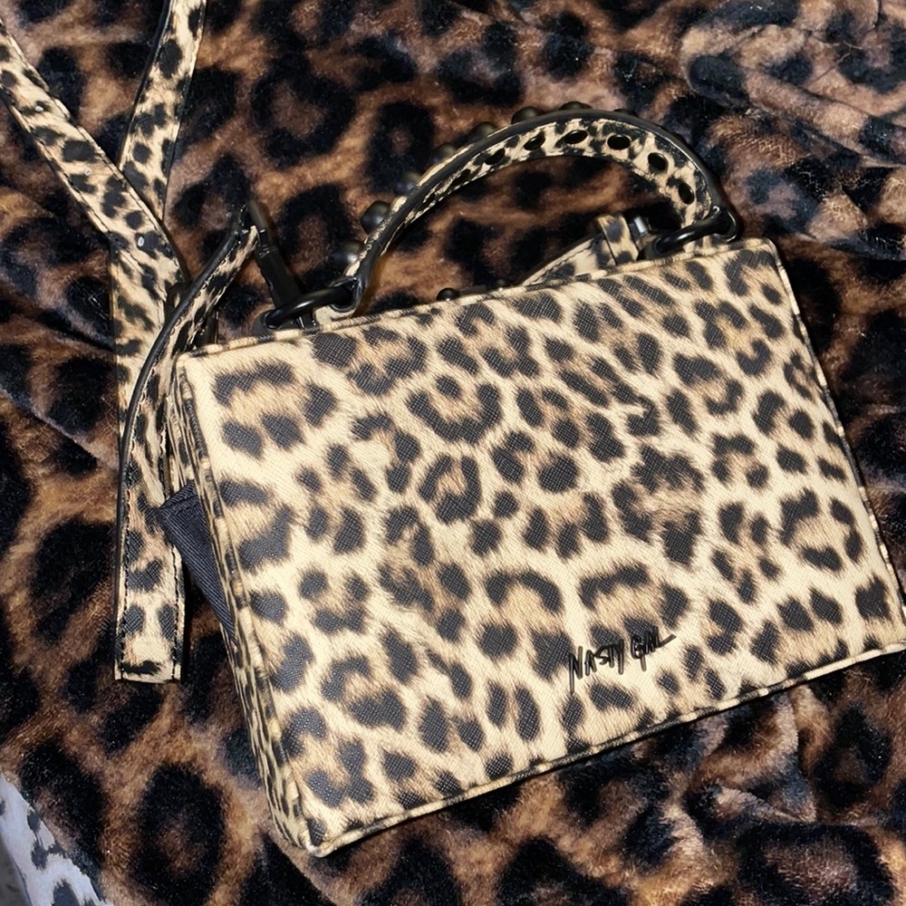 Nasty gal leopard mini bag